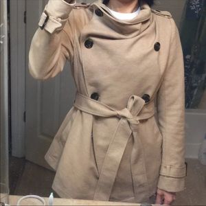 Vero Moda Beige Short Trench Coat